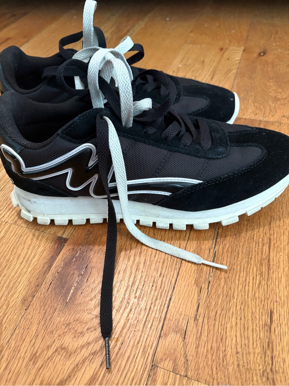 Marc Jacobs Black & White Trail Runner Sneakers